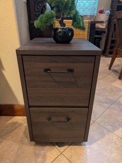 2 drawer file cabinet on wheels