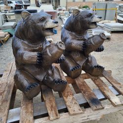 CEMENT BEAR STATUES $250 EACH