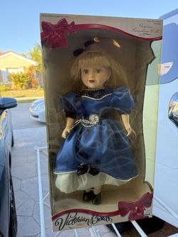 Victorian Bows Ceramic Doll