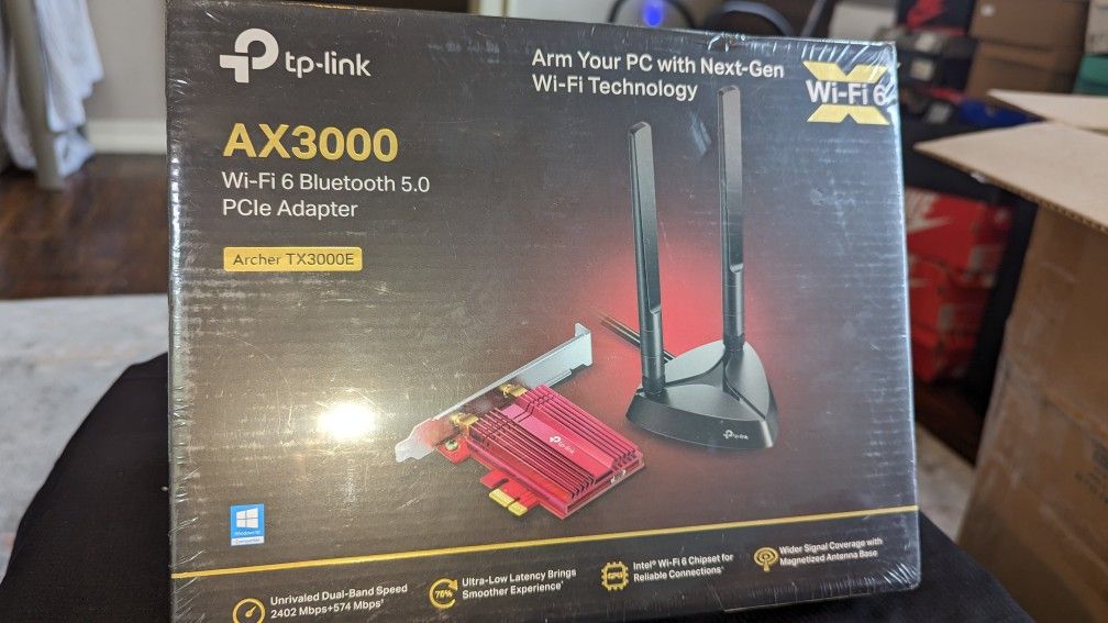 TP-Link Archer TX3000E AX3000 Wi-Fi 6 PCIe Adapter - Brand New, Sealed