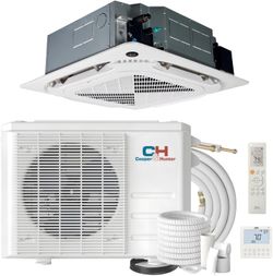 Cooper & Hunter 9,000 BTU Ceiling Cassette Ductless Mini Split AC