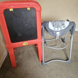 Baby Swing and Kid Chalk Board