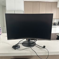 Samsung Monitor - T55 Series 27" LED 1000R Curved FHD FreeSync Monitor with Speakers 