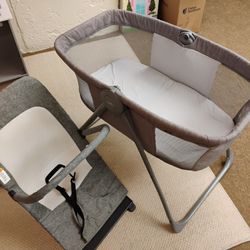 Child's bed + Bouncer
