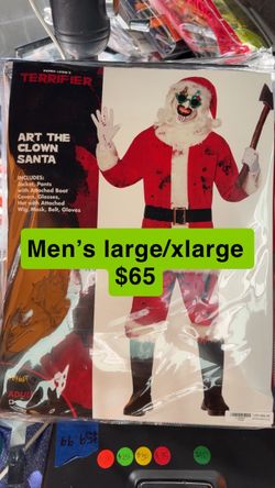 Terrifier Art the Clown Santa Costume L/XL