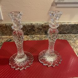 Lead Crystal Candle Holders