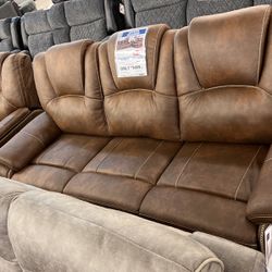 Reclining Sofa Love Seat 