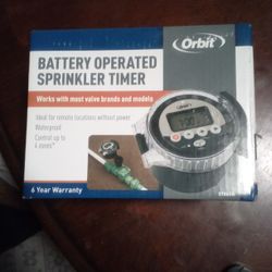 Battery Operated Sprinkler Timer By Orbit
