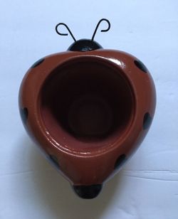 Small Mini Ladybug Flower Container Plant Decor For 2” Mini Plant