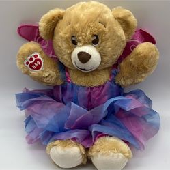 Build A Bear Pink And Purple Fairy Dress Plush
