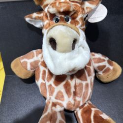 Vintage Plush & Puppet BUNDLE – Leonine Giraffe + Folkmanis Monkey + Russ Horse + Kellytoy Calico Cat / Lote Pelu