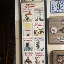Set Of Two Framed Guinness Posters
