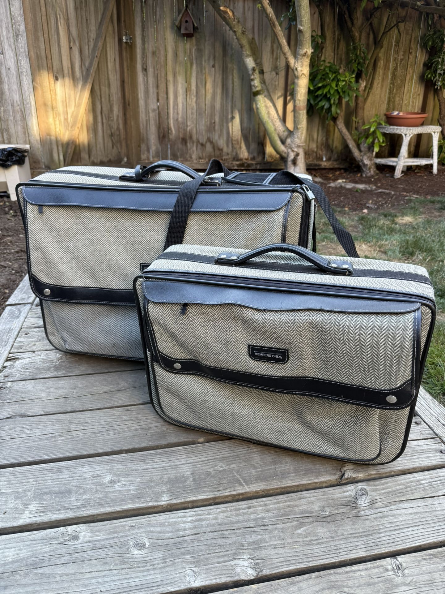 Matching Members Only Luggage Set
