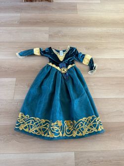 Disneyland Bibbidi Bobbidi Boutique Merida Brave Dress Costume Girls 7/8