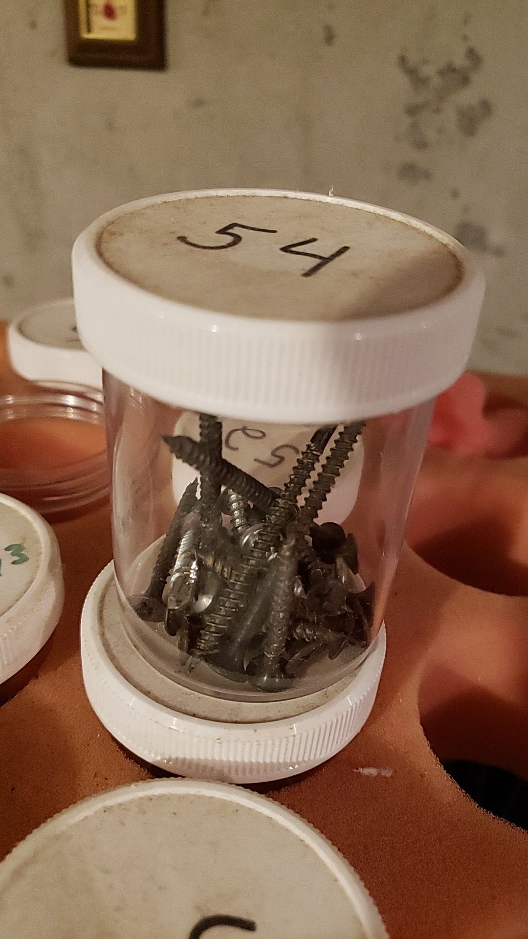 Set of plastic jars