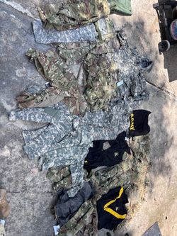 Authentic military clothing lot