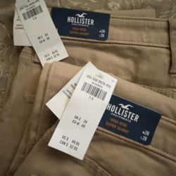 Hollister High-Rise Khaki Jeans