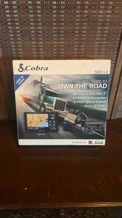 New In Box Cobra 5825 LX CB Radio w/Navi Screen