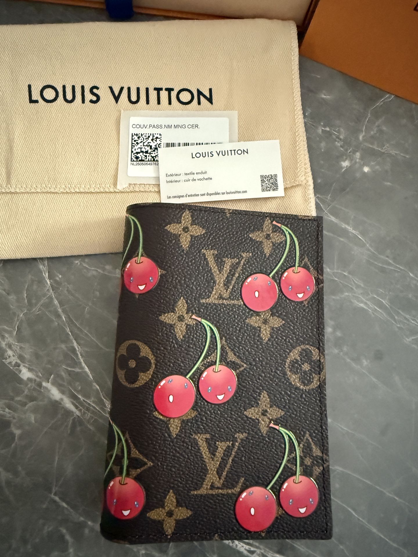 Authentic Louis Vuitton Murakami Passport Cover