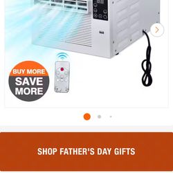 Brand New 2,500 BTU Portable Air Conditioner Cools 45 sq.ft. with Dehumidifier and Remote for Camping, Fishing and RV in White