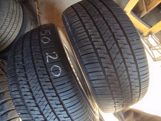 Pair 235/50R20 Bridgestone tires no wheels