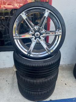 22 chrome wheels