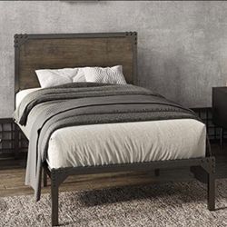 Twin Bed Frame With Headboard 