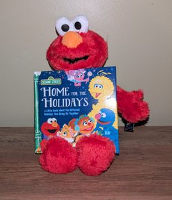 🌲🎁" Elmo's Home For The Holidays" Plushie And StoryBook🌲