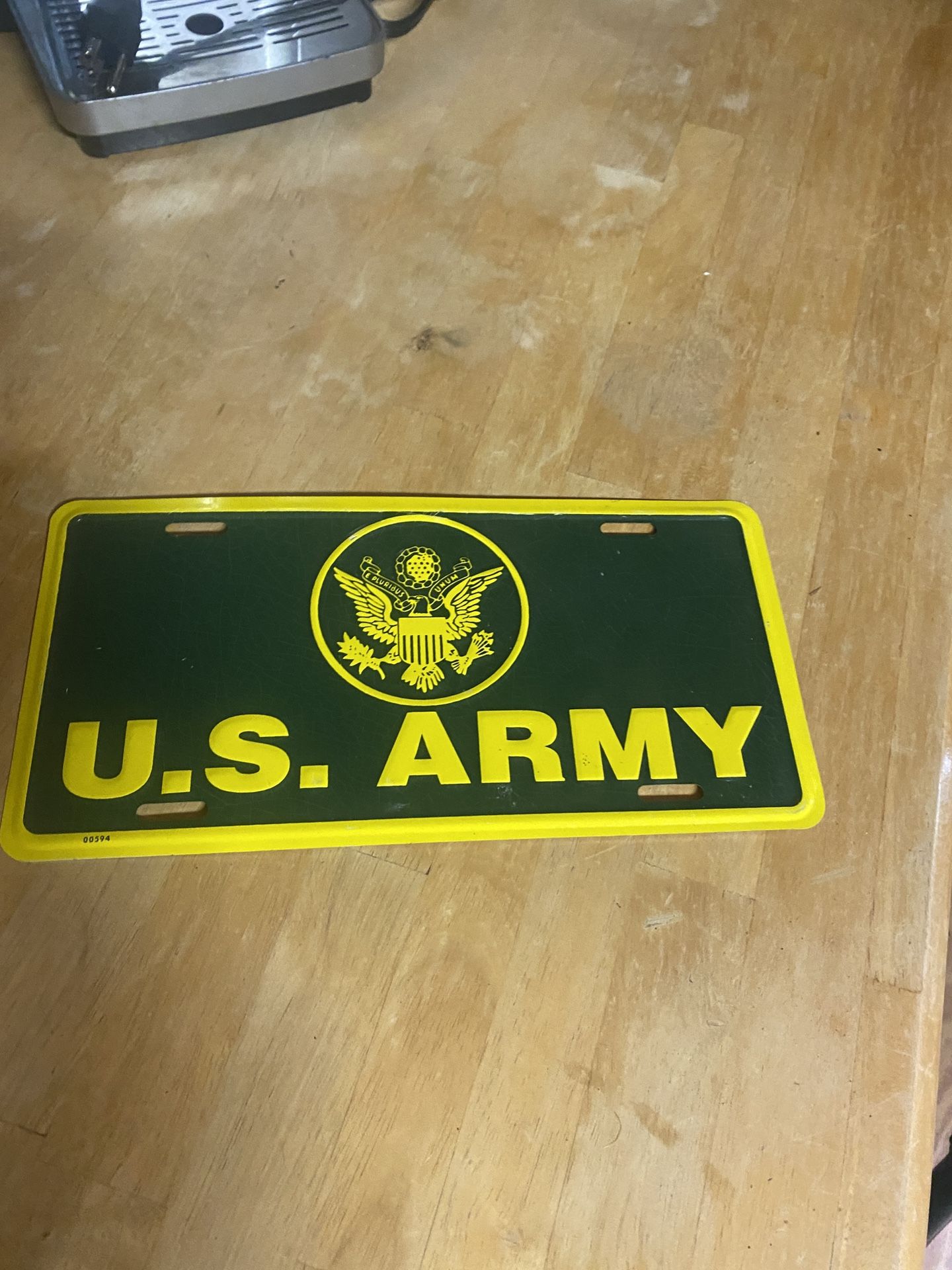 Is Army License Plate