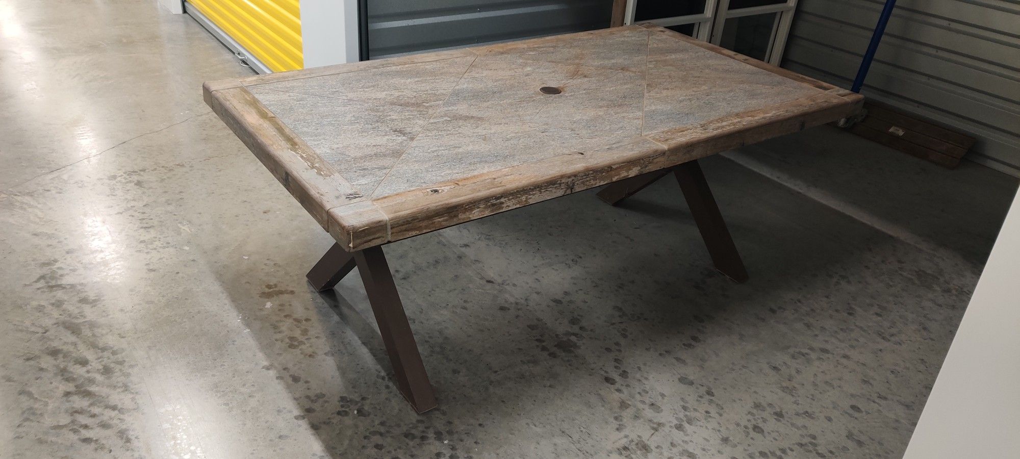 Patio Table - tile top, aluminum frame