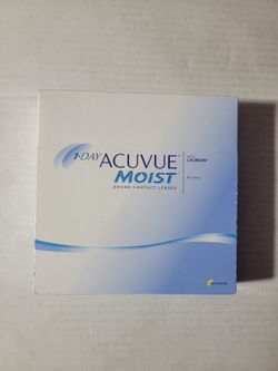 90 AcuVue Moist Daily 1 Day Contact Lens with Lacreon Sealed Box