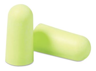 3M Ear Plugs, E-A-Rsoft Yellow Neons , 200 Pair of Disposable Earplugs, Pairs Individually Wrapped, Regular Size, Uncorded, 33 NRR, Tapered Cy