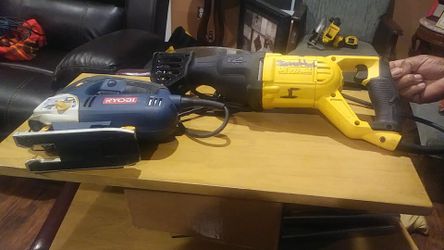 Ryoby and dewalt saws