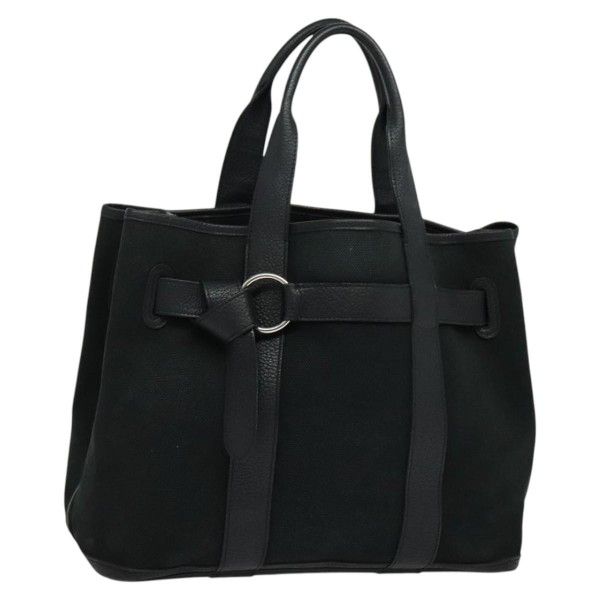 𝐇𝐄𝐑𝐌𝐄𝐒   Petite Ceinture MM Hand Bag Canvas Black 