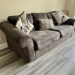 Grey Couch w/ Pull Out Bed