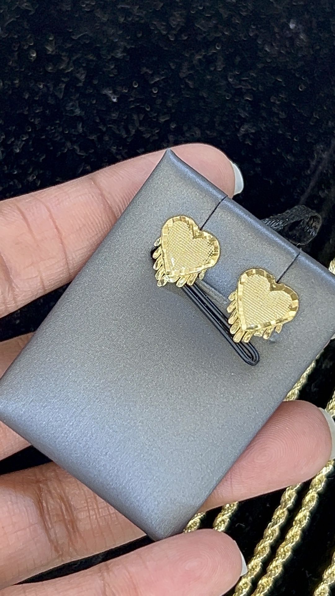 Heart Earrings 10kt Gold