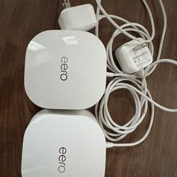 Two Eero 6 Extenders (Model Q010001)