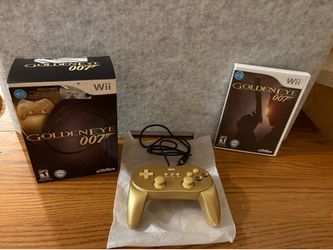 Goldeneye 007 CIB + Classic Controller PRO LIMITED Edition GOLD - NINTENDO Wii