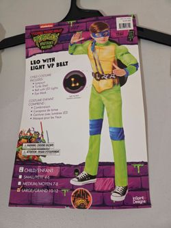 TMNT Leonardo Child Costume with Light-Up Belt