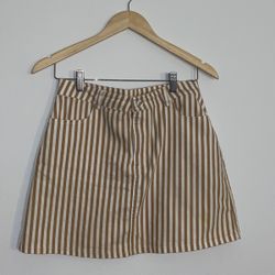 Stripped Mini Skirt 