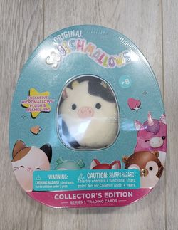 Squishmallow Collectors Tin With Conner the Cow