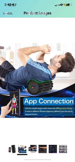 Vibrating Foam Roller - Back Massage with Smart APP 