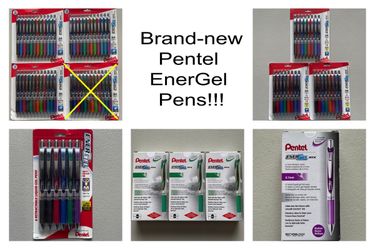 Pentel EnerGel Refillable Pens (.7 mm med. metal tip) - Priced separately - $10-20 / set