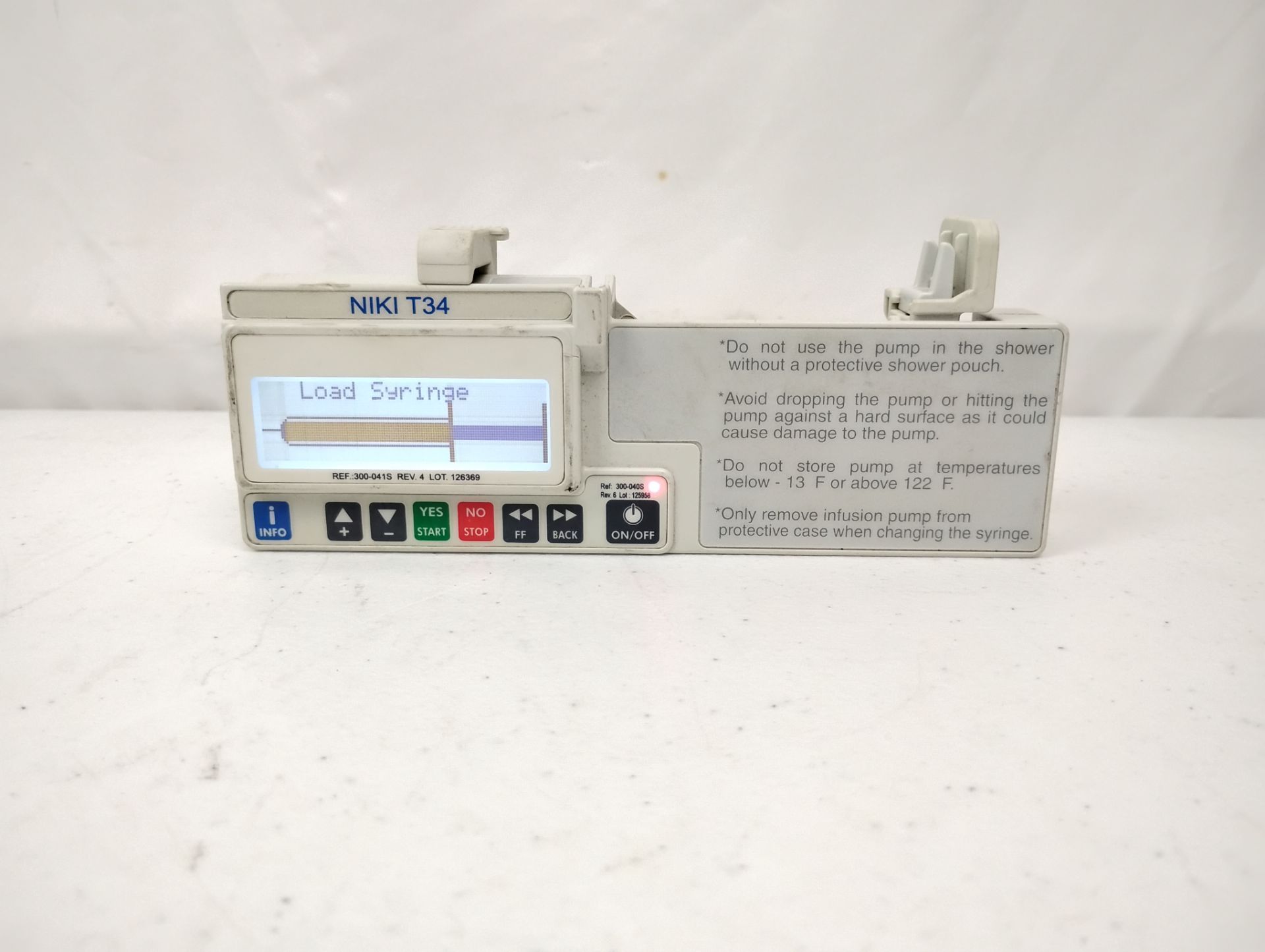 NIKI T34 CME Ambulatory Syringe Driver Pump