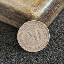 1876 German Empire Silver Coinage 