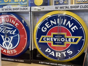 Chevrolet Clock Metal Official 