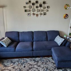 Sofa/couch Blue Clean Sectional 