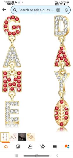Blingged Game Day Earrings