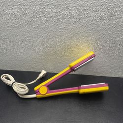 Conair Impressions Yellow And Purple Flat Styling Iron Vintage Works 1989