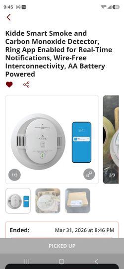 Kidde smart smoke/carbon monoxide detector